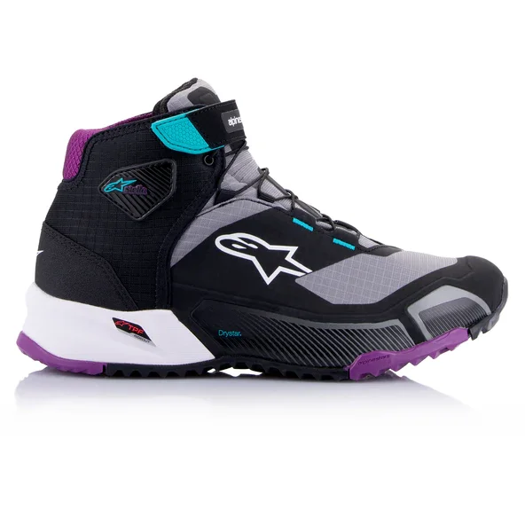 Bota Alpinestars CRX Drystar Stella/Feminina Preto/Cinza/Roxo